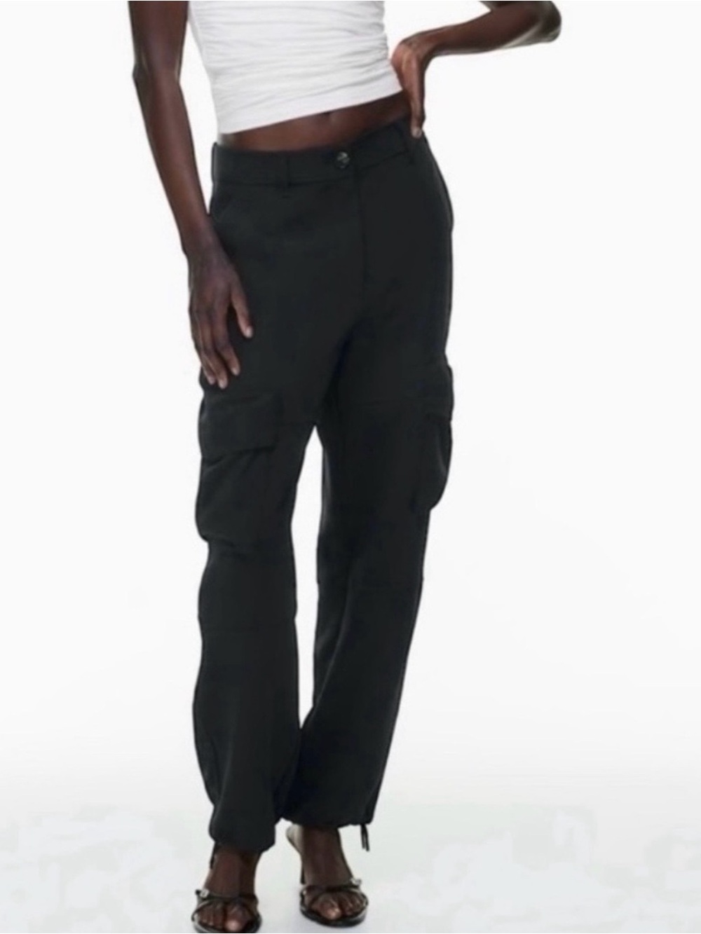 Artizia Wilfred Artizia Black Project Cargo Pants Size 4